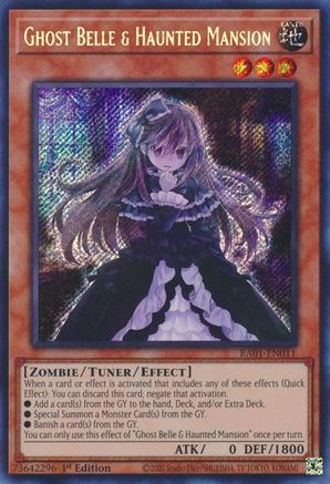 Ghost Belle & Haunted Mansion (Secret Rare) (RA01-EN011) - 25th Anniversary Rarity Collection 1st Edition