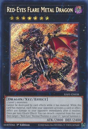 Red-Eyes Flare Metal Dragon (Secret Rare) (RA01-EN038) - 25th Anniversary Rarity Collection 1st Edition