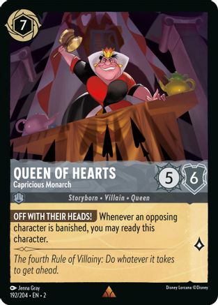Queen of Hearts - Capricious Monarch (192/204)  - Rise of the Floodborn