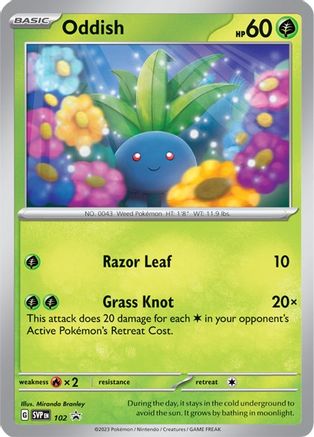 Oddish (102) [Écarlate et Violet : Promos Black Star] 