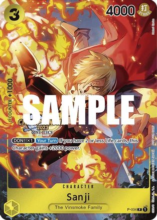 Sanji (CS 2023 Event Pack) (P-034) - One Piece Promotion Cards