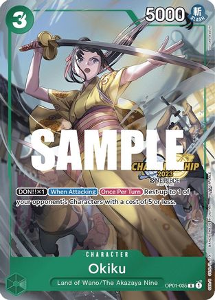 Okiku (CS 2023 Celebration Pack) (OP01-035) - One Piece Promotion Cards