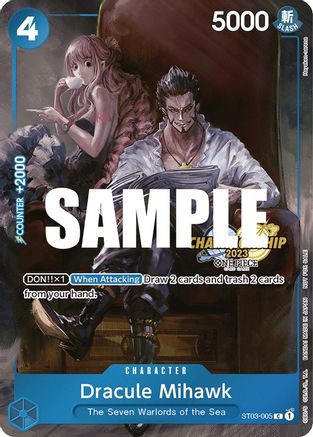 Dracule Mihawk (Pack de célébration CS 2023) [Cartes promotionnelles One Piece] 