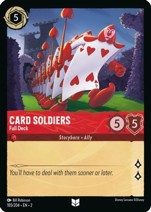 Card Soldiers - Full Deck (105/204)  - Rise of the Floodborn