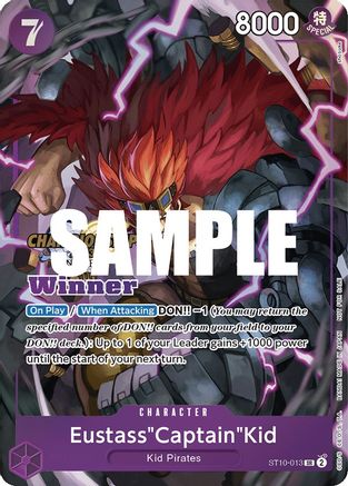 Eustass "Captain" Kid (Pack des meilleurs joueurs CS 2023) [Gagnant] [Cartes promotionnelles One Piece] 