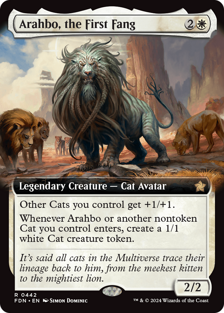 Arahbo, the First Fang (FDN-442) - [Foundations]: (Extended Art) Foil