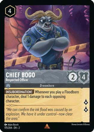 Chief Bogo - Respected Officer (175/204)  - Rise of the Floodborn