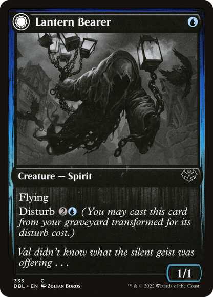 Lantern Bearer // Lanterns' Lift (DBL-333) - [Innistrad: Double Feature]: (Double Faced Transform) Foil