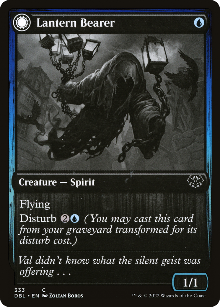 Lantern Bearer // Lanterns' Lift (DBL-333) - [Innistrad: Double Feature]: (Double Faced Transform) Foil