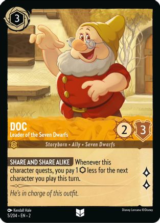 Doc - Leader of the Seven Dwarfs (5/204)  - Rise of the Floodborn