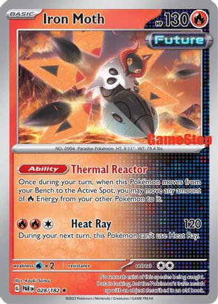 Iron Moth - 028/182 (Gamestop Promo) 28 - [Miscellaneous Cards & Products] Reverse Holofoil