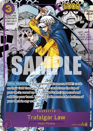 Trafalgar Law (069) (Alternate Art) (Manga) (OP05-069) - Awakening of the New Era