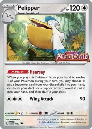 Pelipper (022) (Bâton) [Scarlet &amp; Violet: Black Star Promos] 