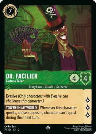 Dr. Facilier - Fortune Teller (79/204)  - Rise of the Floodborn