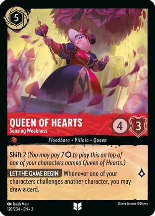Queen of Hearts - Sensing Weakness (120/204)  - Rise of the Floodborn