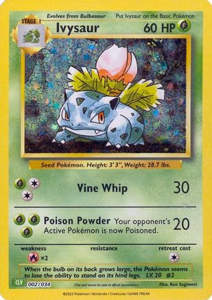 Ivysaur 2 - [Trading Card Game Classic] Holofoil