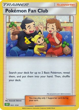 Pokemon Fan Club (CLV) 22 - [Trading Card Game Classic] Holofoil