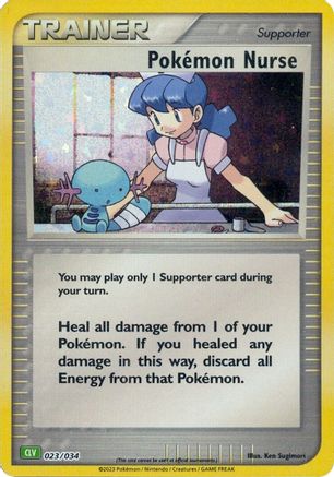 Pokémon Infirmière (023/034) [Jeu de cartes à collectionner classique] 