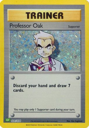 Professor Oak (CLV) [Trading Card Game Classic]