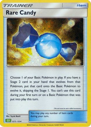 Rare Candy (CLV) 25 - [Trading Card Game Classic] Holofoil