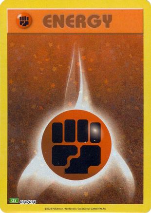 Basic Fighting Energy 34 - [Trading Card Game Classic] Holofoil