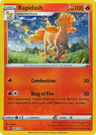 Rapidash 5 - [Trading Card Game Classic] Holofoil
