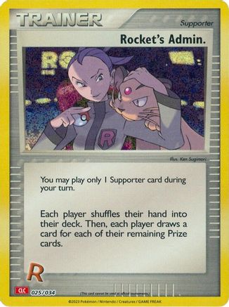 Rocket's Admin. (CLC) 25 - [Trading Card Game Classic] Holofoil
