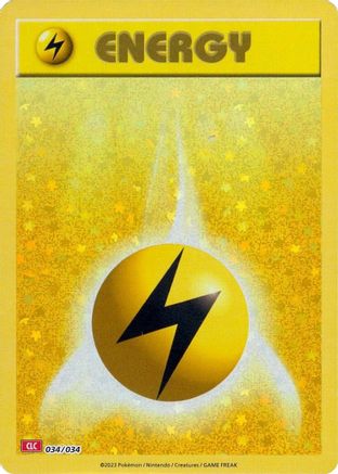 Basic Lightning Energy 34 - [Trading Card Game Classic] Holofoil