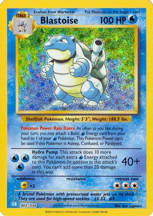 Blastoise 3 - [Trading Card Game Classic] Holofoil