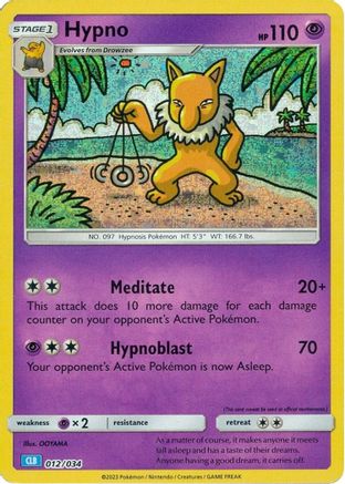 Hypno 12 - [Trading Card Game Classic] Holofoil