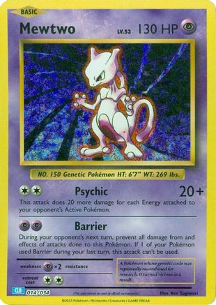 Mewtwo [Classique du jeu de cartes à collectionner] 