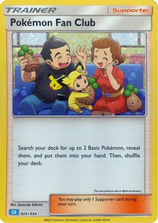 Pokémon Fan Club (CLB) [Jeu de cartes à collectionner classique] 