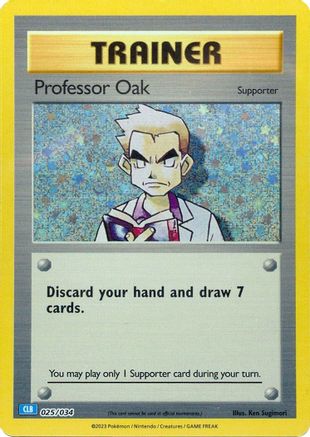 Professeur Oak (CLB) [Jeu de cartes à collectionner classique] 