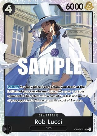 Rob Lucci (093) (OP05-093) - Awakening of the New Era (Japanese)
