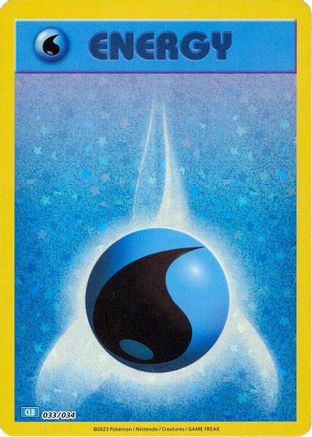 Basic Water Energy 33 - [Trading Card Game Classic] Holofoil