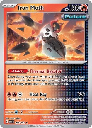 Iron Moth - 028/182 (Non-Holo) 28 - [Deck Exclusives]
