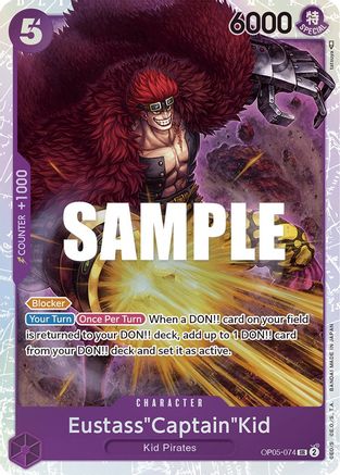 Eustass"Captain"Kid (OP05-074) - Awakening of the New Era (Japanese)