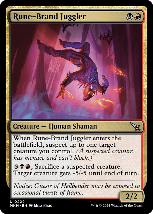 Rune-Brand Juggler (MKM-229) - [Murders at Karlov Manor] Foil