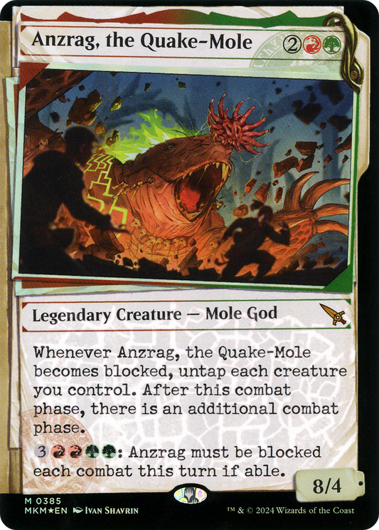 Anzrag, the Quake-Mole (MKM-385) - [Murders at Karlov Manor]: (Showcase) Foil