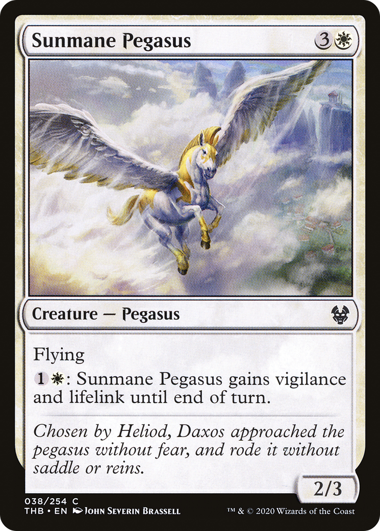 Sunmane Pegasus (THB-038) - [Theros Beyond Death] Foil