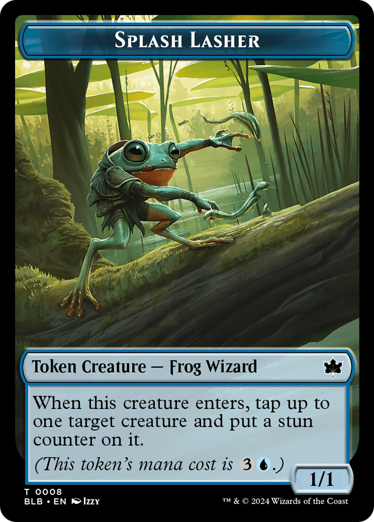 Splash Lasher (TBLB-008) - [Bloomburrow Tokens] Foil