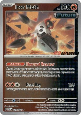 Iron Moth - 028/182 (EB Games Promo) 28 - [Miscellaneous Cards & Products] Holofoil
