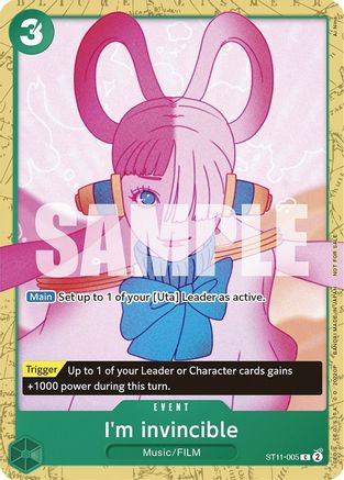 Je suis invincible (Starter Deck 11 : Uta Deck Battle) [Cartes promotionnelles One Piece] 