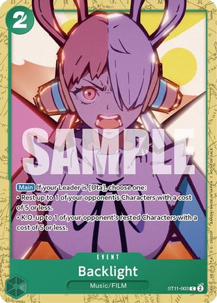 Rétroéclairage (Starter Deck 11 : Uta Deck Battle) [Cartes promotionnelles One Piece] 