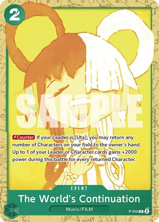 La continuation du monde (Starter Deck 11 : Uta Deck Battle) [Cartes promotionnelles One Piece] 