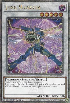 Junk Warrior (Quart de siècle secret rare) [MZMI-EN000] Quart de siècle secret rare 