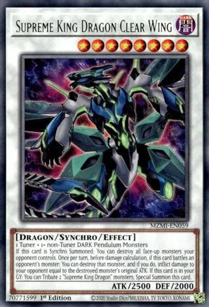 Supreme King Dragon Clear Wing [MZMI-EN059] Rare