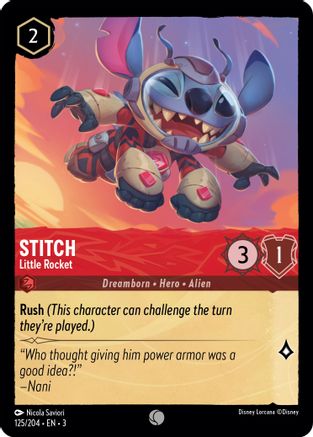 Stitch - Little Rocket (125/204)  - Into the Inklands