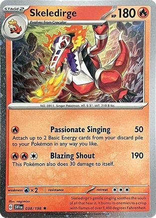 Skeledirge (038/198) (Cosmos Holo) [Cartes diverses] 