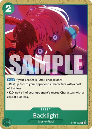 Rétroéclairage [Deck de démarrage : Uta] 